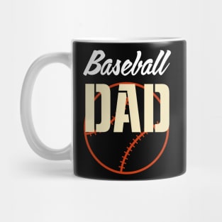 Baseball Dad for Men Boys Kid Happy Fathers Day Mug